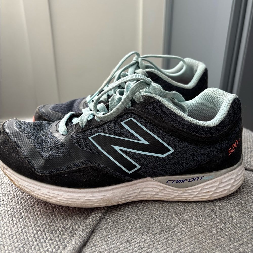 New Balance Black and White Comfort Sneakers